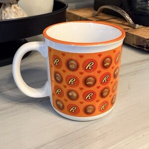 Reese's Peanut Butter Cups Coffee Mug Heart Pattern Novelty Collectible